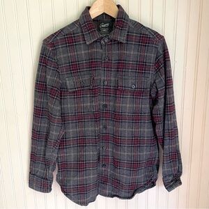 Grayers Heavyweight Gray and Red Flannel, Small